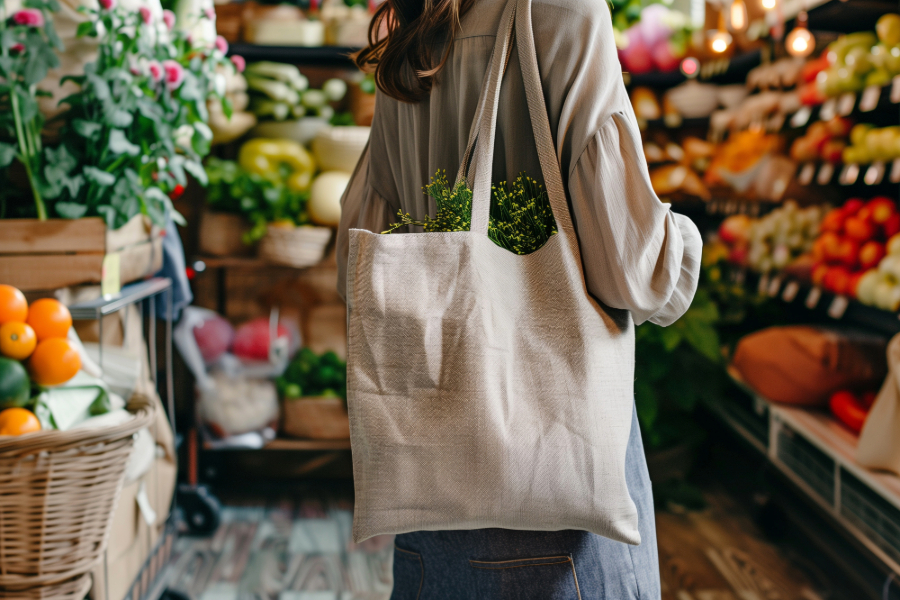 reusable tote bag for retail use