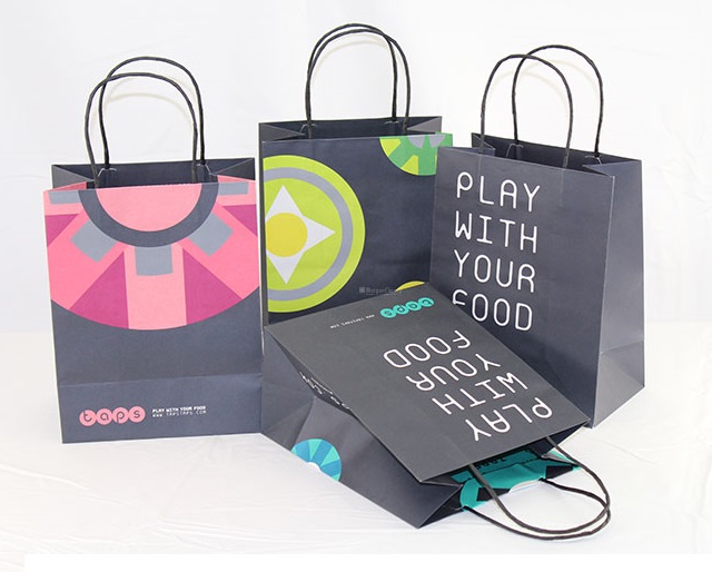 Custom Shopping Bags with Paper Handles