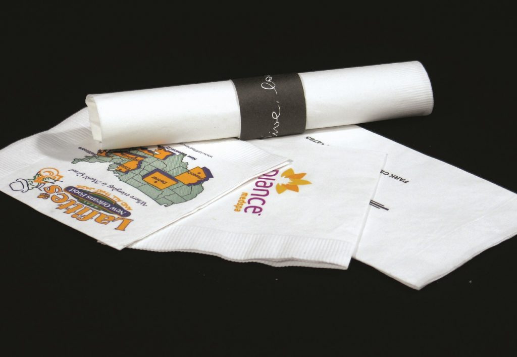 Custom printed napkins