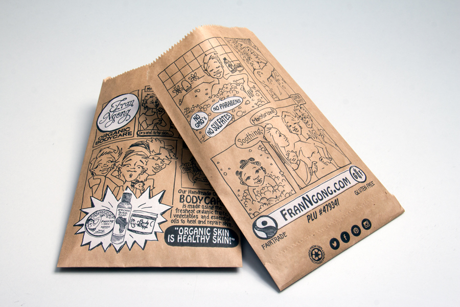 Eco-friendly custom printed paper bags