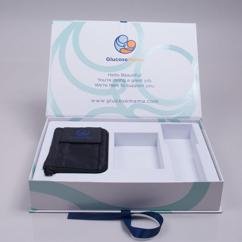 Product box with a custom printed interior