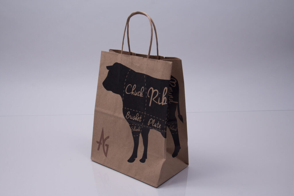 Arrowhead Grill custom takeout bag