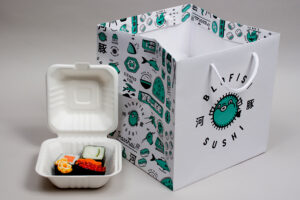 Blofish Sushi custom packaging