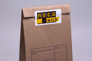 Custom Tamper Evident Label on a Bag